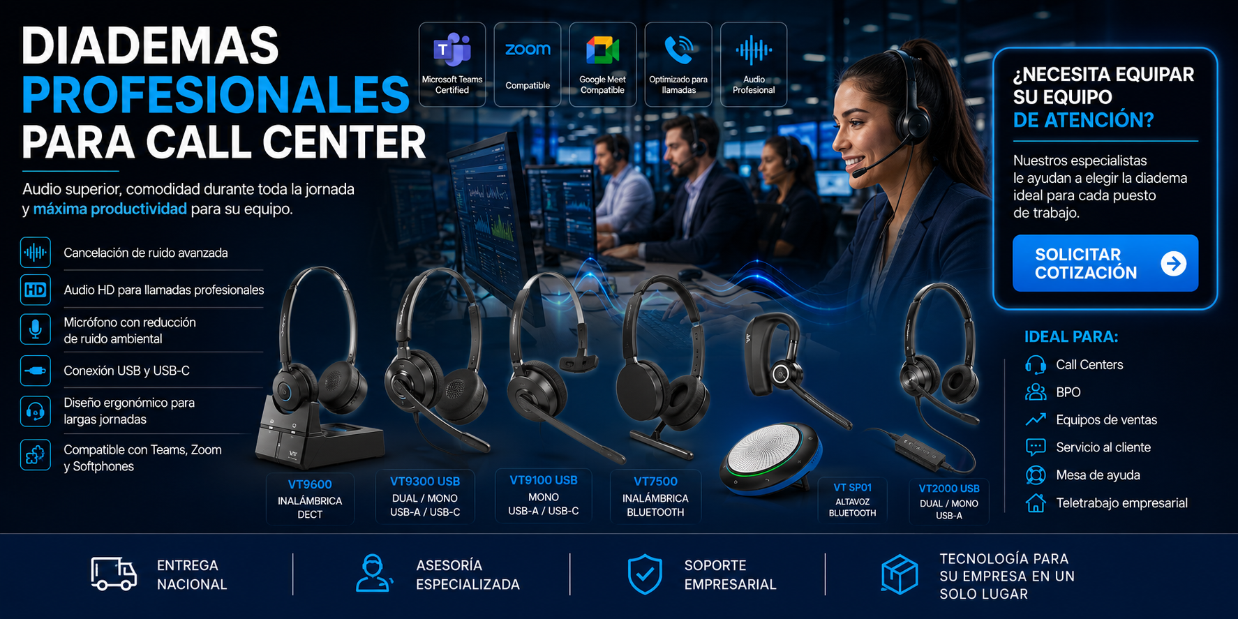 Diademas call center